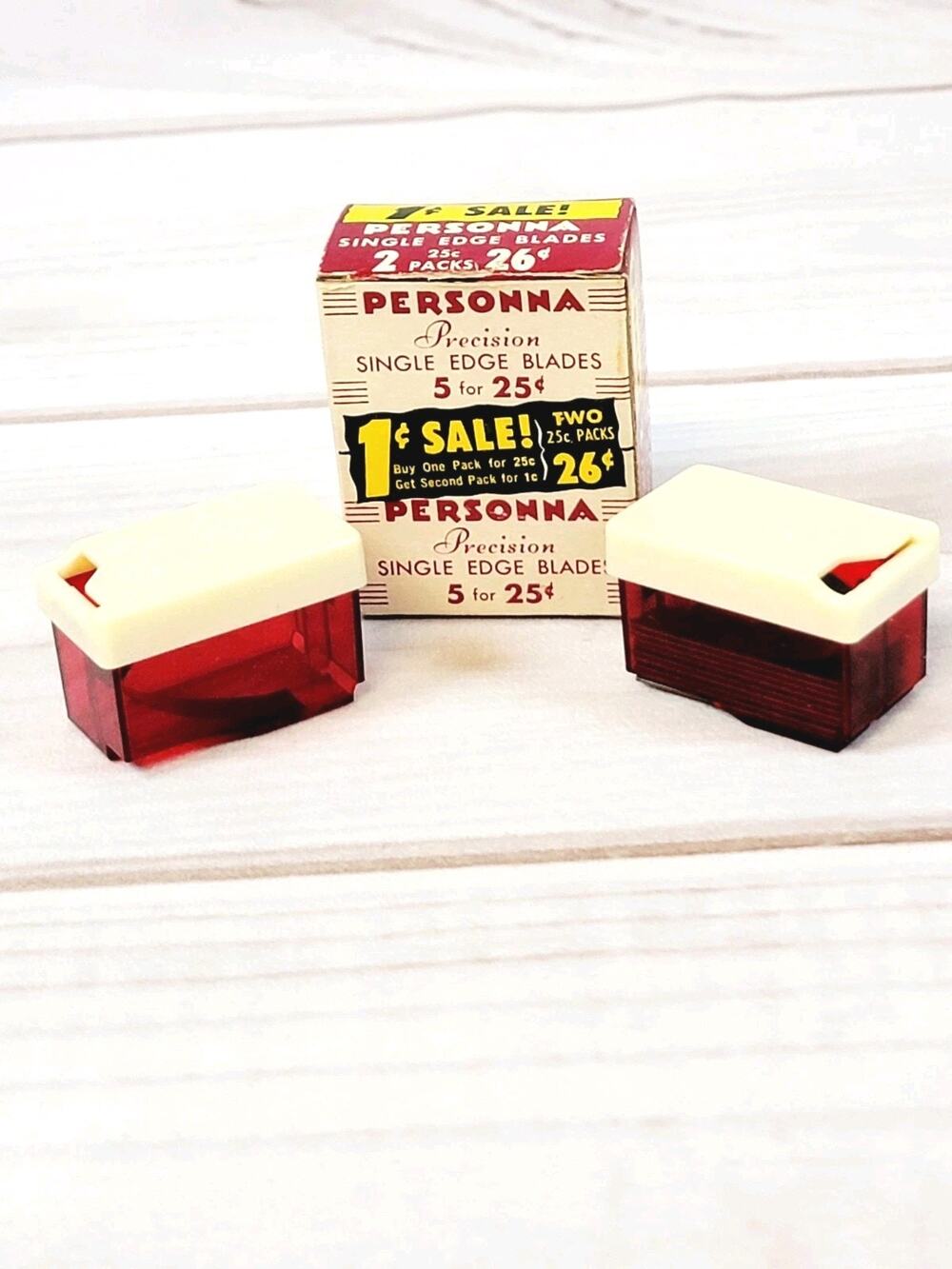 Vintage Personna Precision Single Edge Razor Blades 9-ct With Original Box.